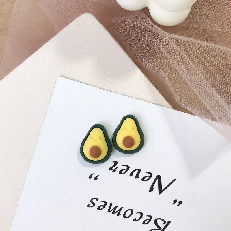 Avocado Ear Studs