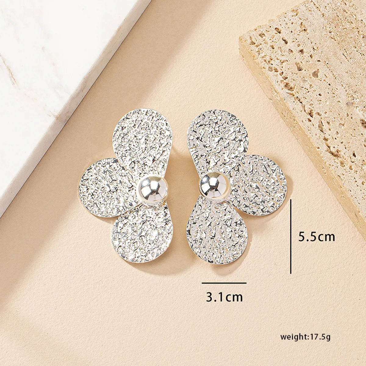 Beautiful Pearl Drop Earrings-1 Pair Retro Flower Plating Alloy Ear Studs