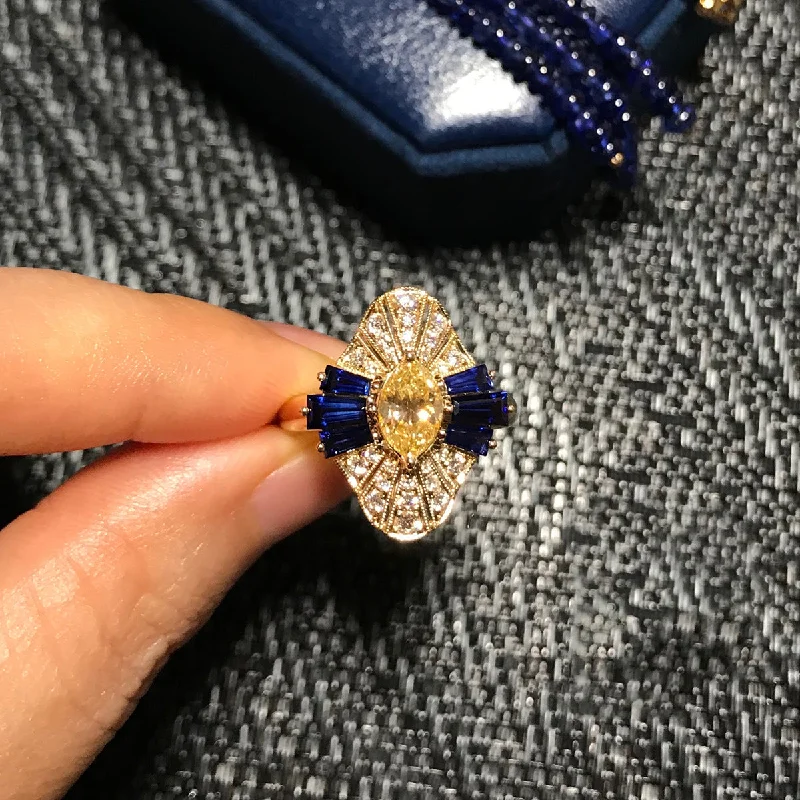 Yellow Diamond Ring