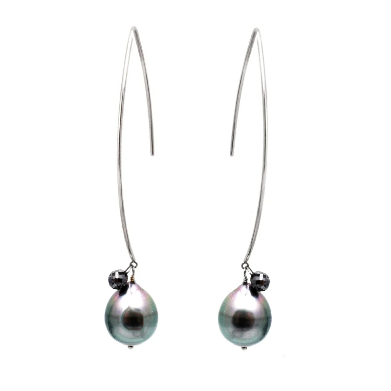 Crystal Earrings for Women-Pearl Drop Earrings