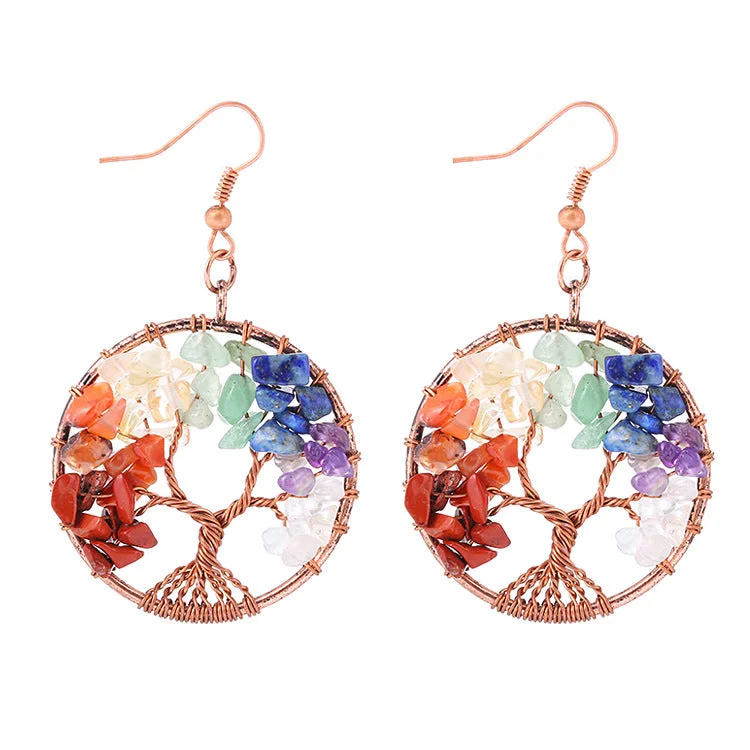 Bronze Lucky Tree Earrings