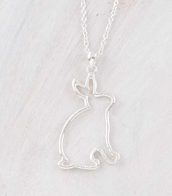 Silver Bunny Necklace