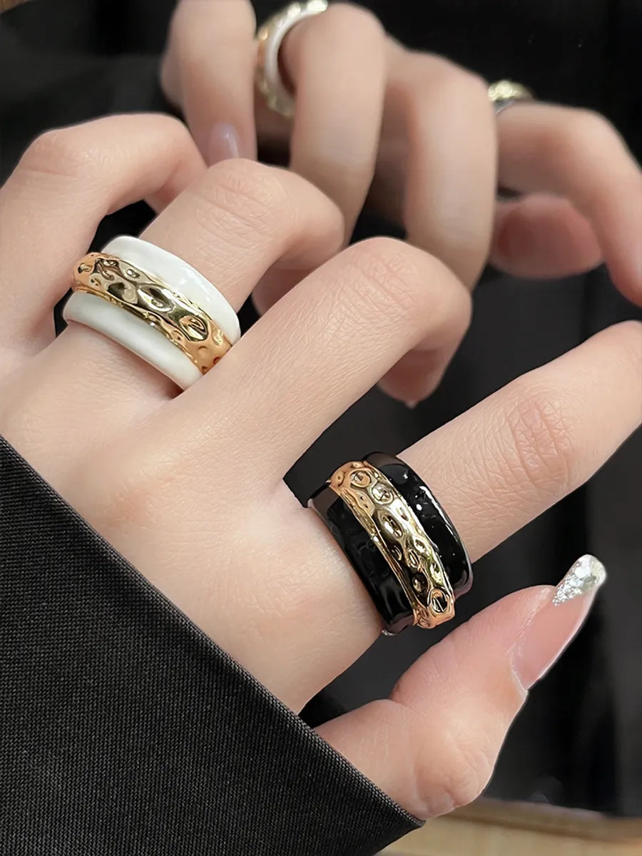 Stunning Gold Ring for Women-Retro Streetwear Geometric Alloy Plating Women's Rings