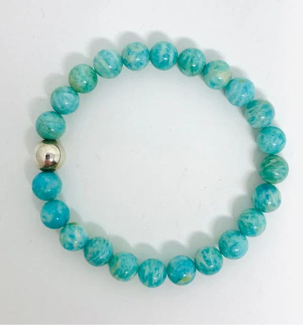 Custom Gold Bracelet for Bridesmaids-Amazonite Bracelet