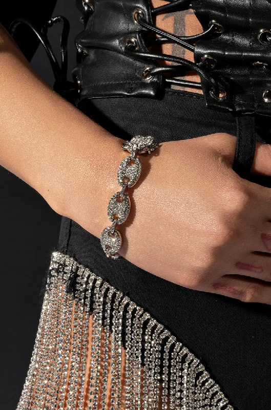 Diamond Bangle Bracelet-LINK ICY BRACELET