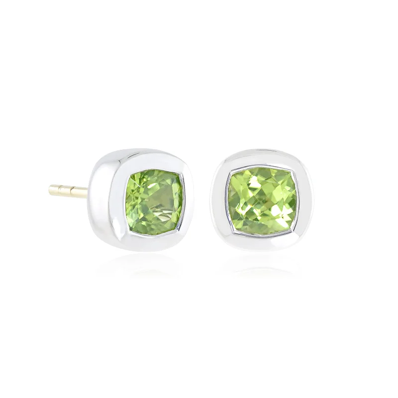 Chic Bridal Earrings-Melrose Earrings in Peridots