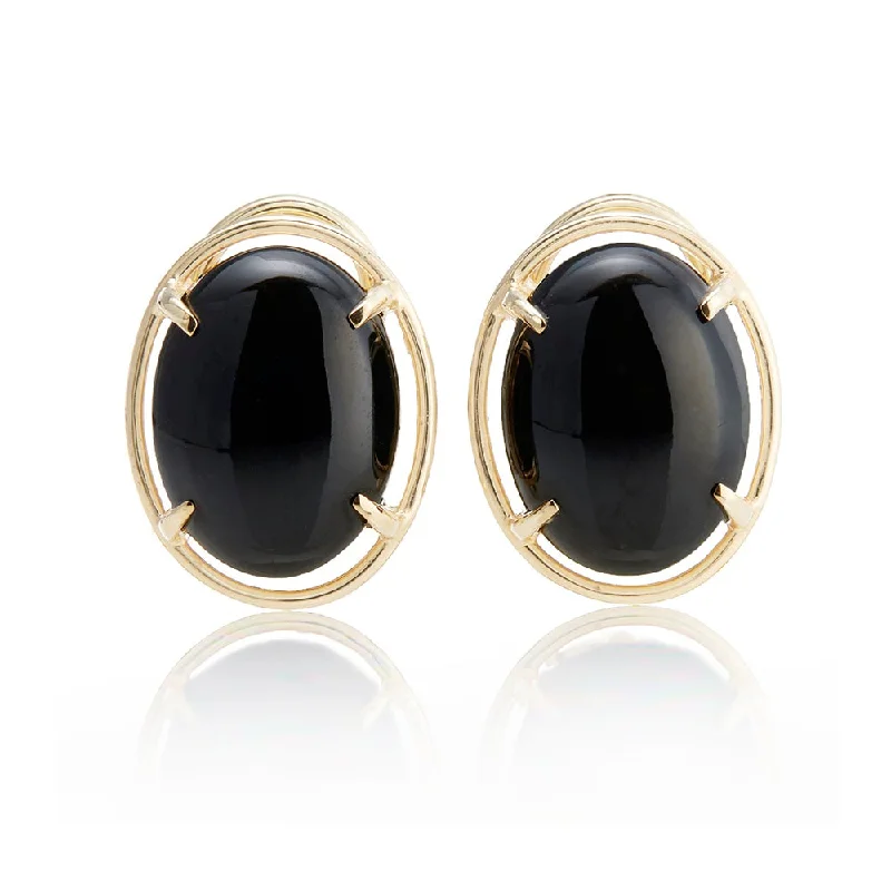 Artistic Dangle Earrings-Peninsula Earrings in Black Jade