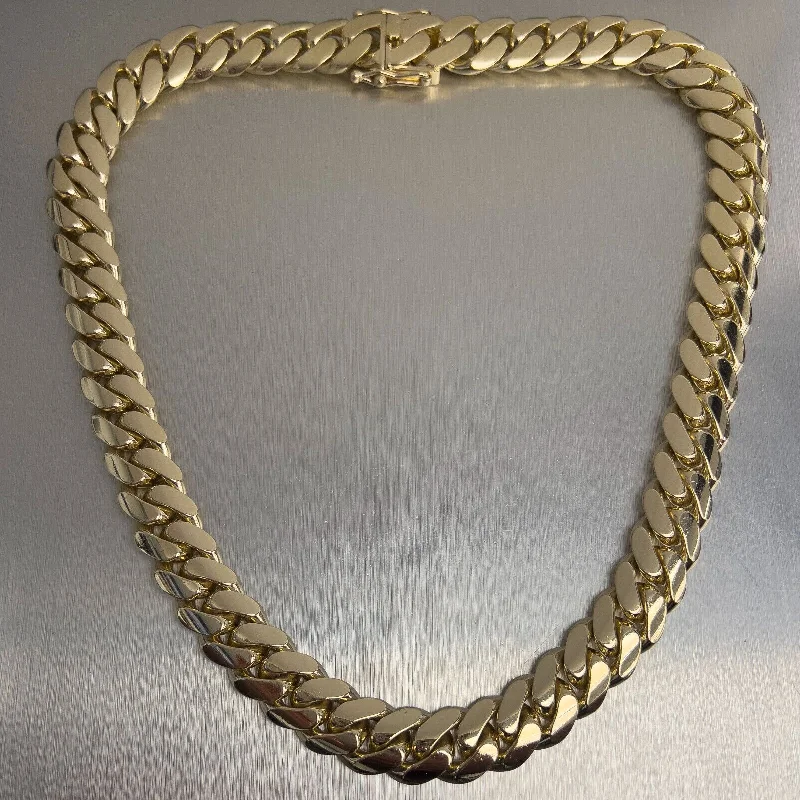 14k Yellow Gold Miami Cuban Link 15.6mm Chain Necklace 407.8g 22" HEAVY HUGE