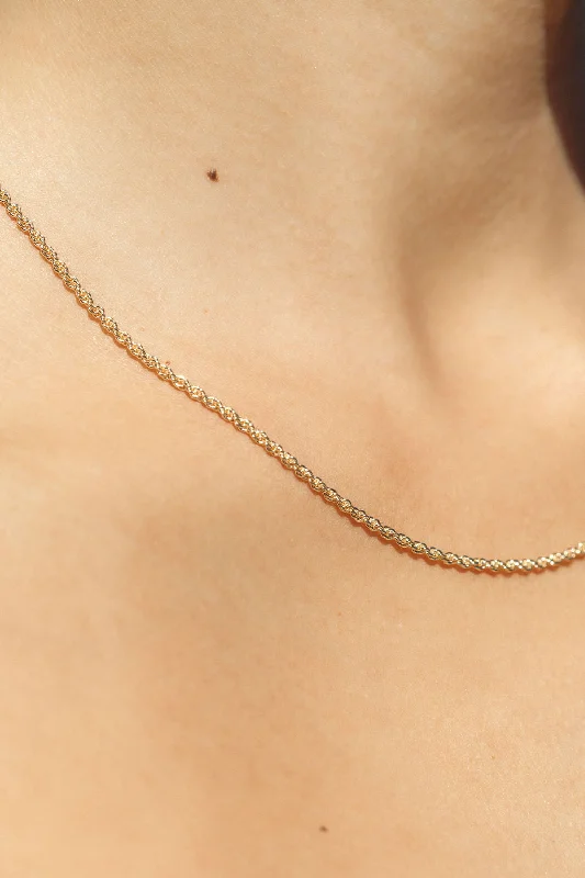 Everyday Dainty Gold Rope Chain Necklace - Lihau