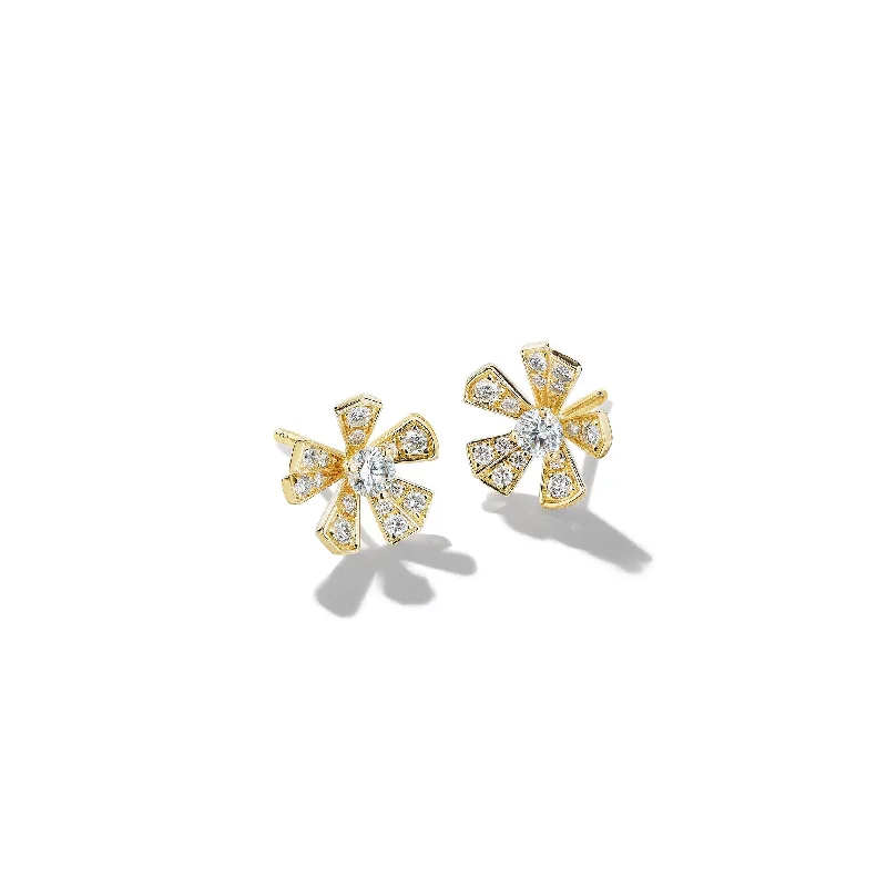 Elegant Jewelry Earrings-Wonderland Orchid Diamond Stud Earrings – Medium