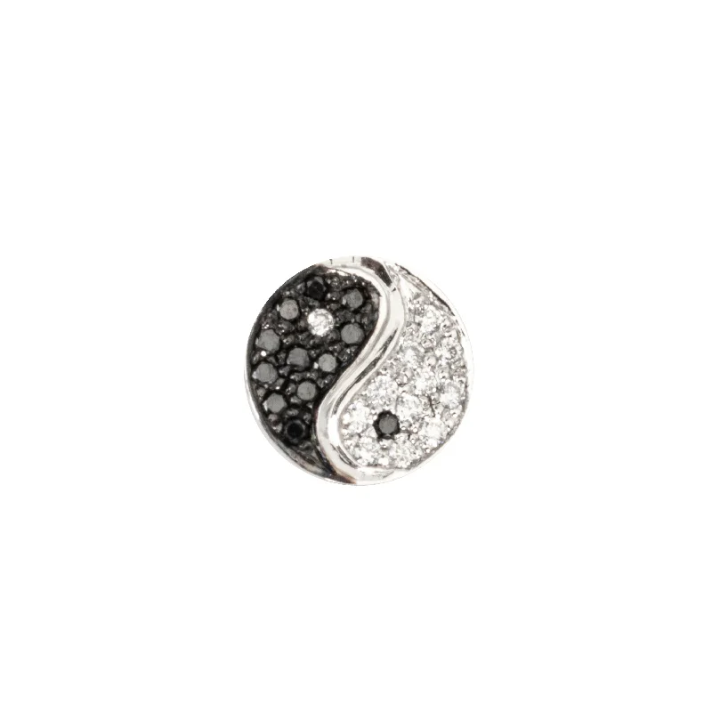 Luxury Drop Earrings for Weddings-Yin Yang Stud