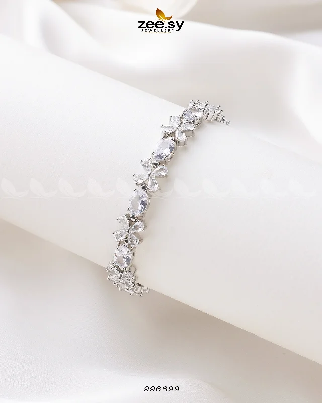 Elegant Tennis Bracelet with Sapphires-Lisianthus Bracelet