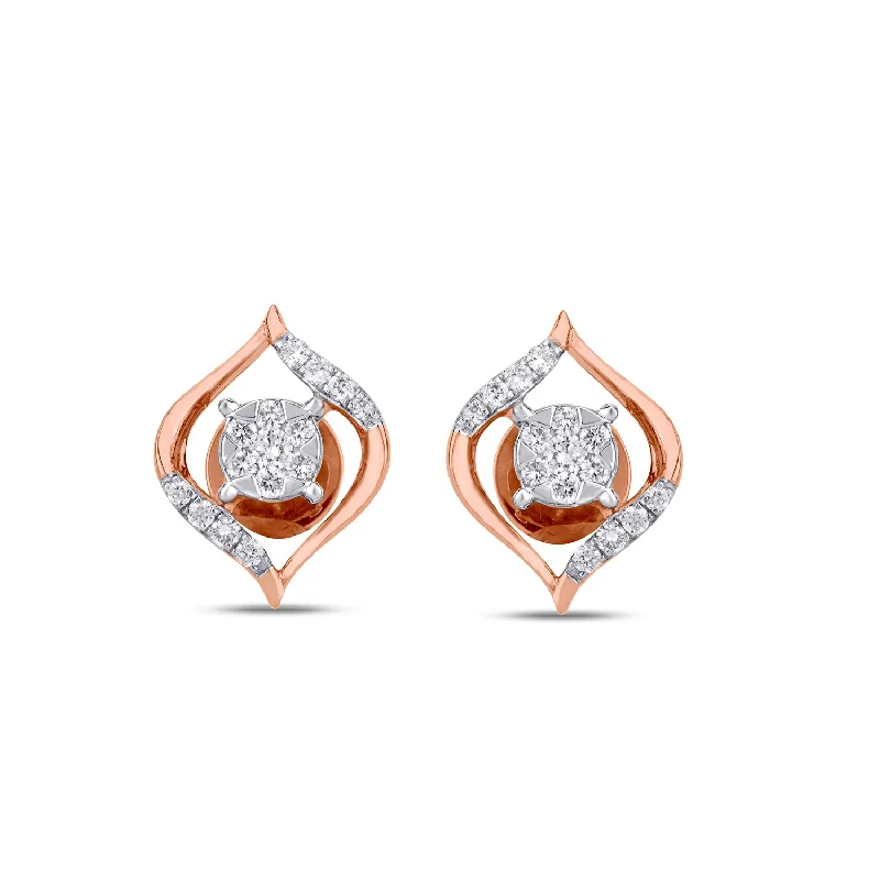 Large Hoop Earrings for Women-Ornate Daimond Stud Earrings