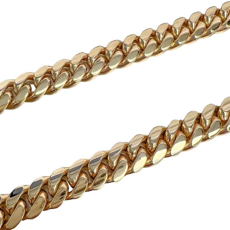 14k Yellow Gold Miami Cuban Link 8.70mm Chain Necklace 20" 113.1g