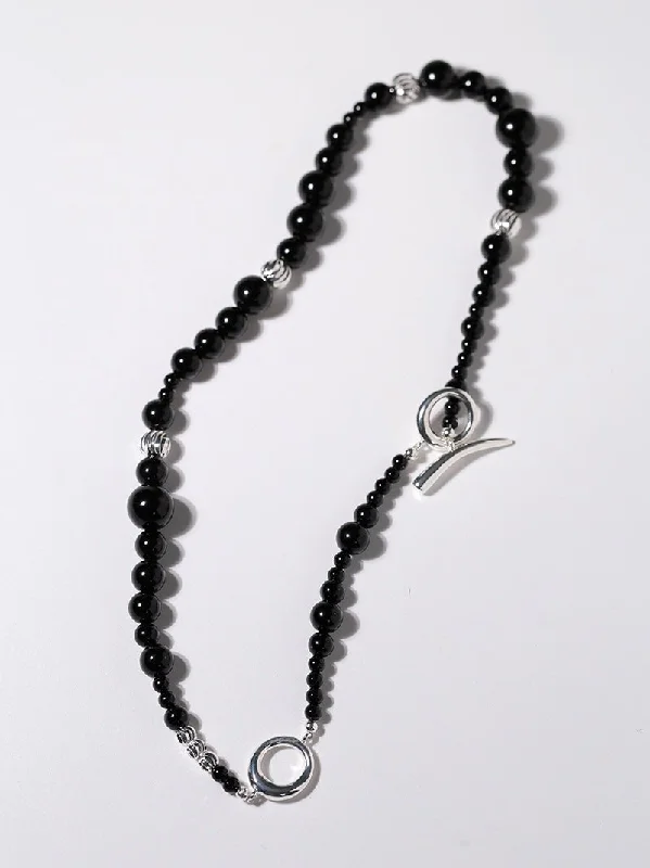 Mystical Black Agate Necklace