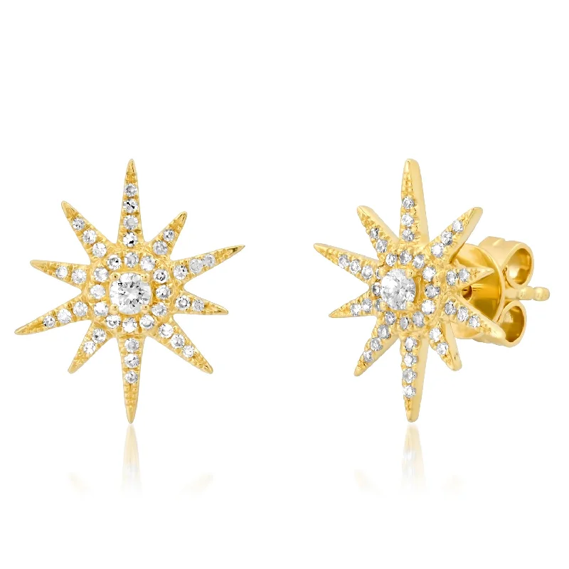 Small Dangle Earrings-Starburst Studs