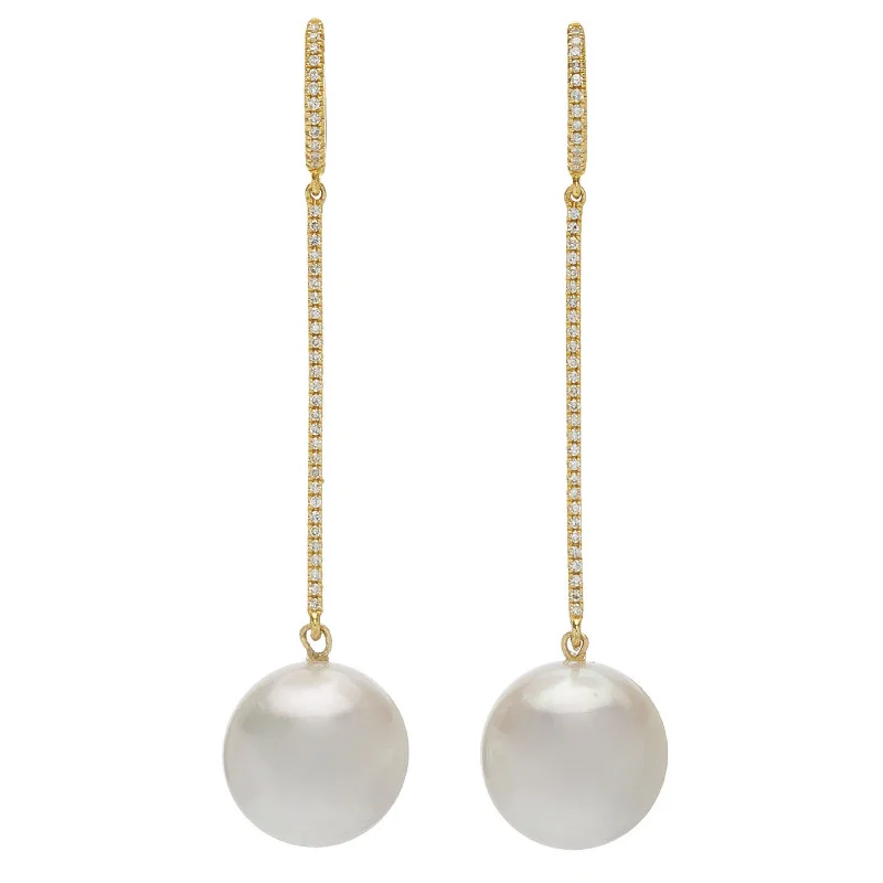 Statement Earrings for Weddings-Pearl Drop Earrings