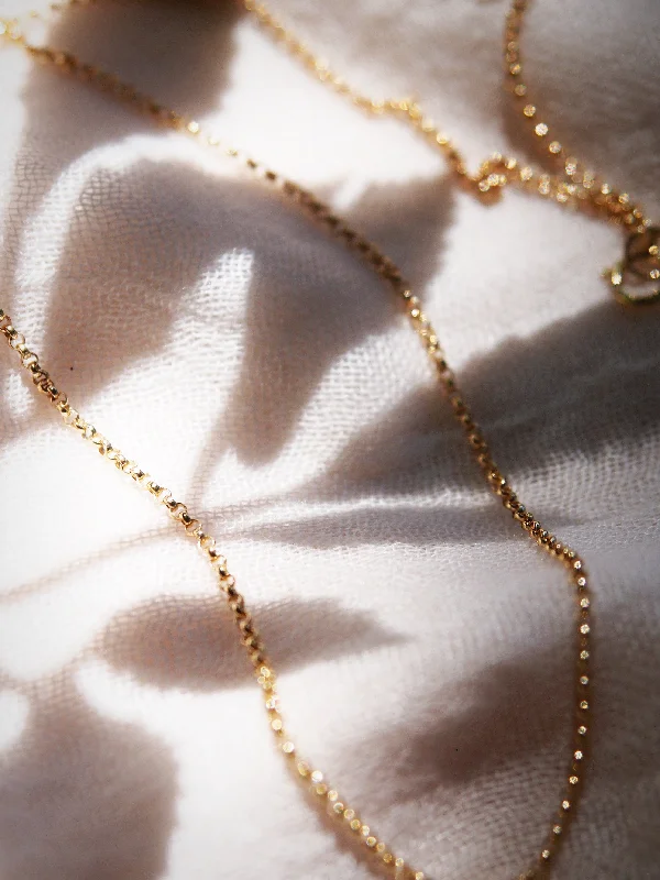 Sale - Gold Rolo Chain Necklace - Hulama