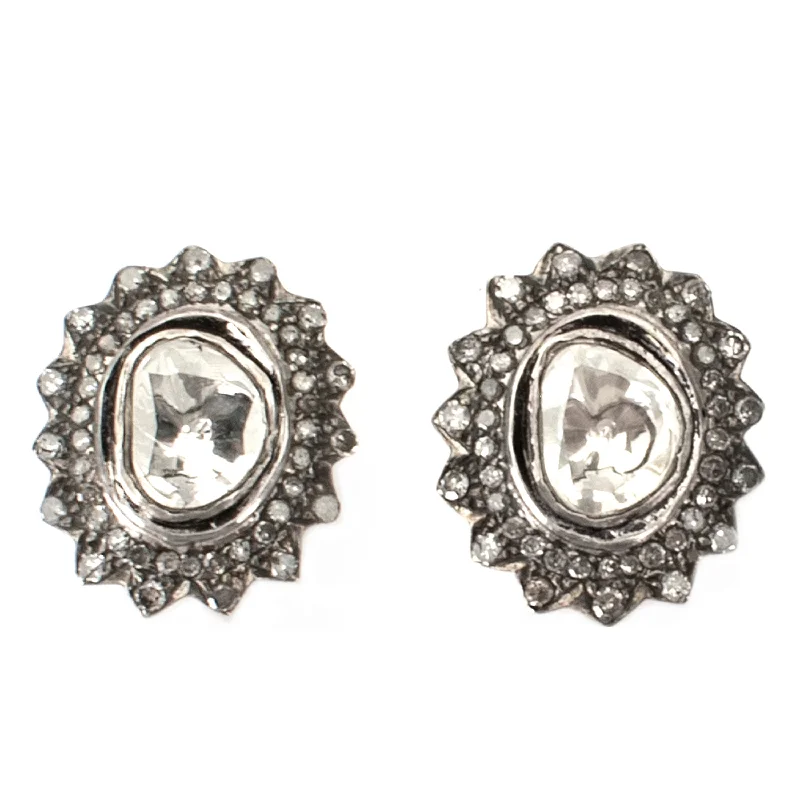 Luxury Drop Earrings-Diamond Studs