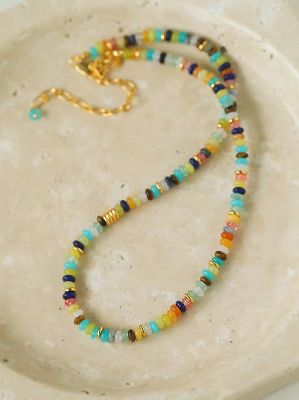 Colorful Stone Beaded Necklaces