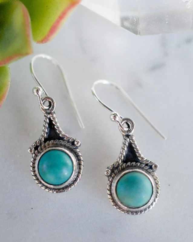 Custom Birthstone Earrings-Turquoise Earrings ~ Sterling Silver 925 ~ ME148