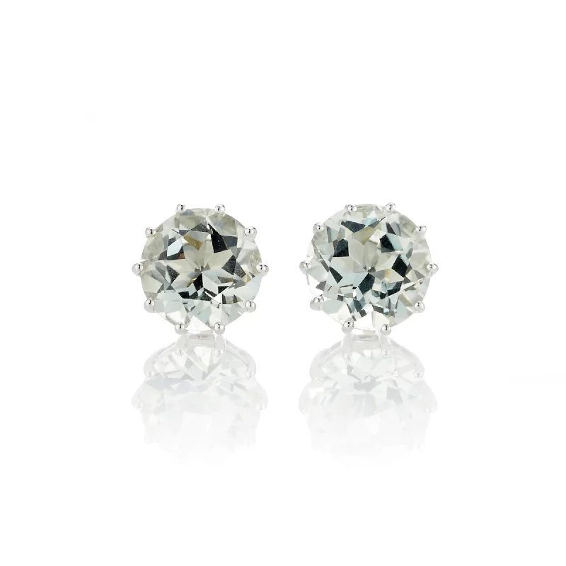 Modern Stud Earrings-Dottie Earrings in White Quartz