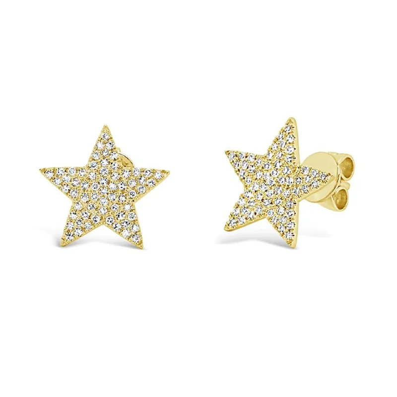 Elegant Bridal Earrings-Star Studs