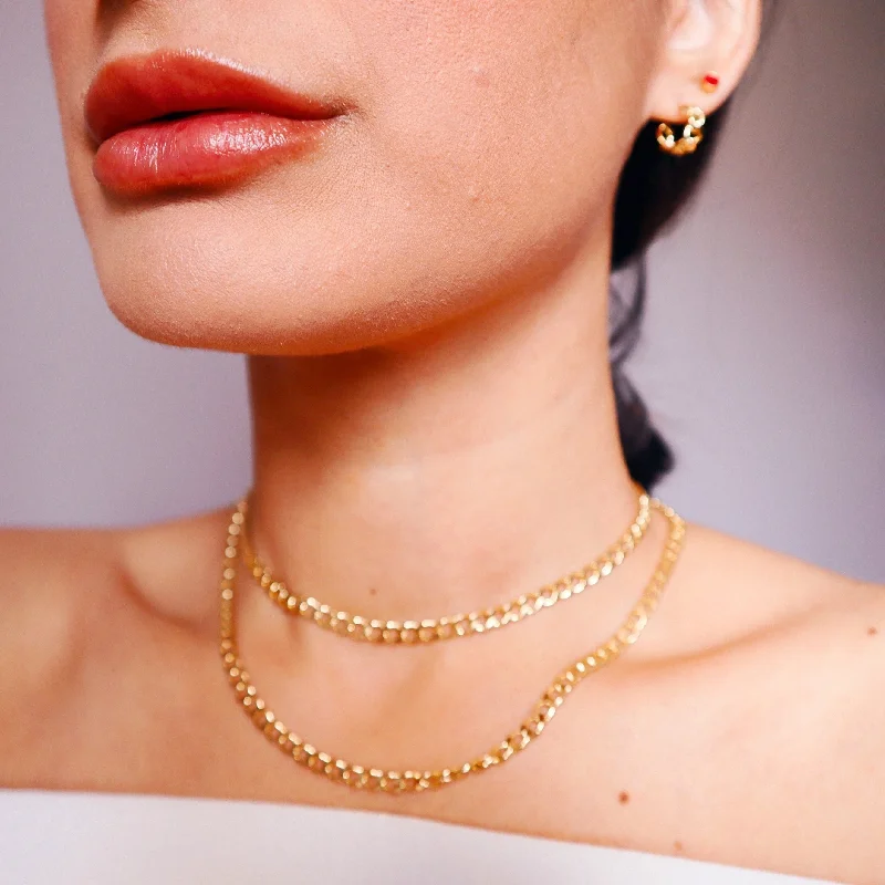 Link-Up Necklace: Demi-fine 18k Overlay Gold Chain