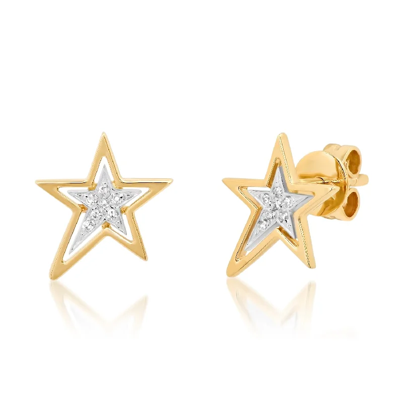 Gemstone Earrings for Brides-Star Earrings