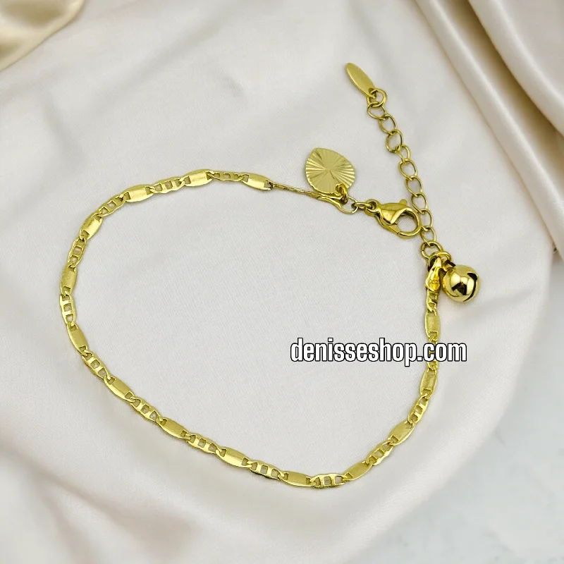 Sparkling Silver Bracelet-14K GOLD BRACELET BR367