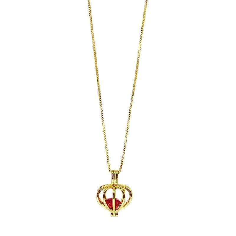 Caged Heart Necklace