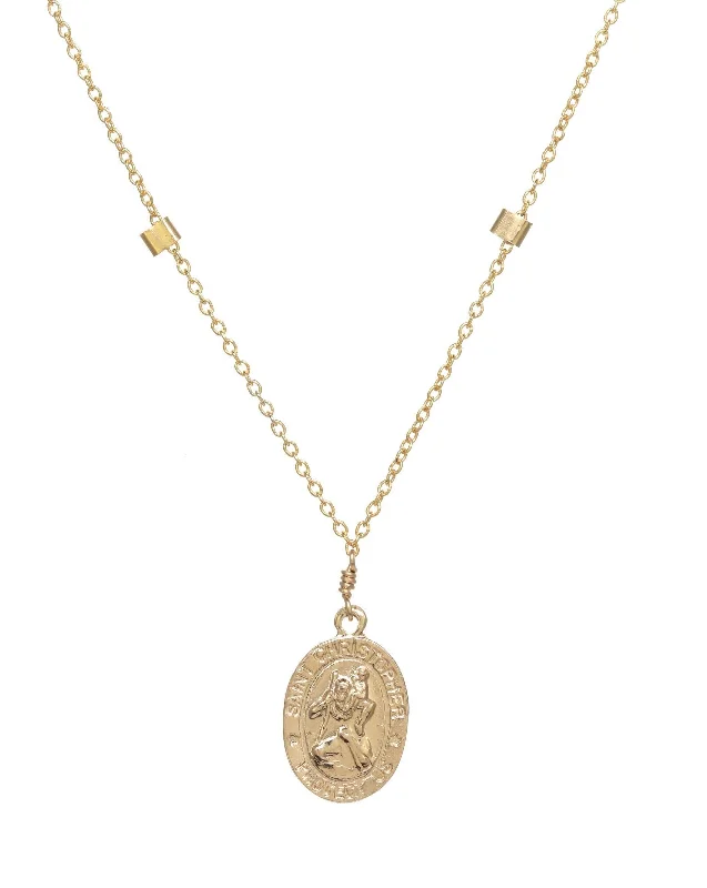 San Cris Oval Necklace