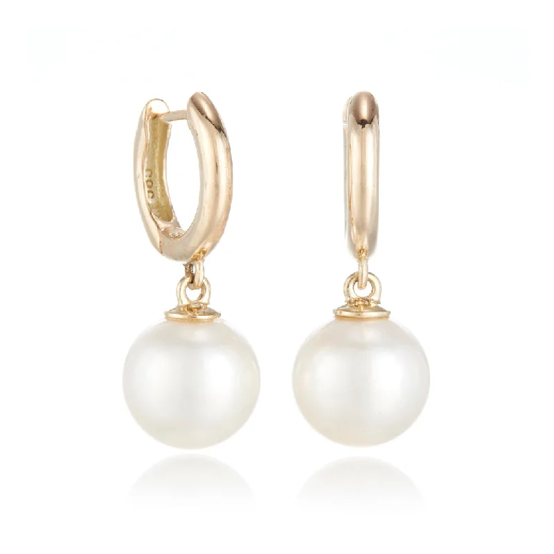 Modern Stud Earrings-Soho Earrings in White Pearls