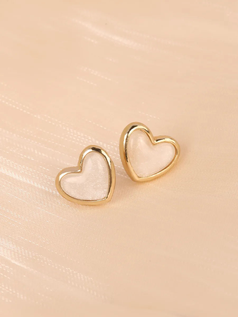 Long Chandelier Earrings-Wholesale Jewelry Ig Style Fairy Style Heart Shape Zinc Alloy Ear Studs