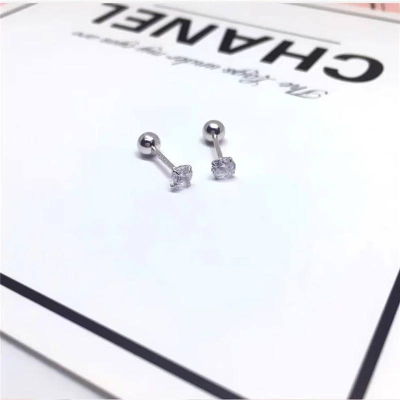 3mm Screw Zircon Pair