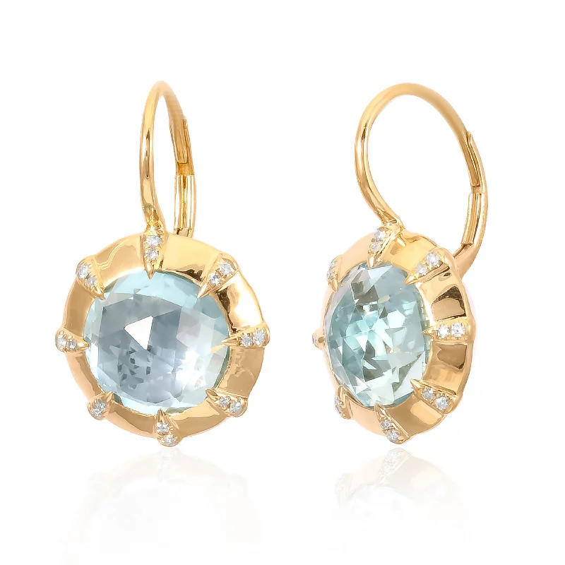 Gorgeous Stud Earrings-Semi Precious Drops