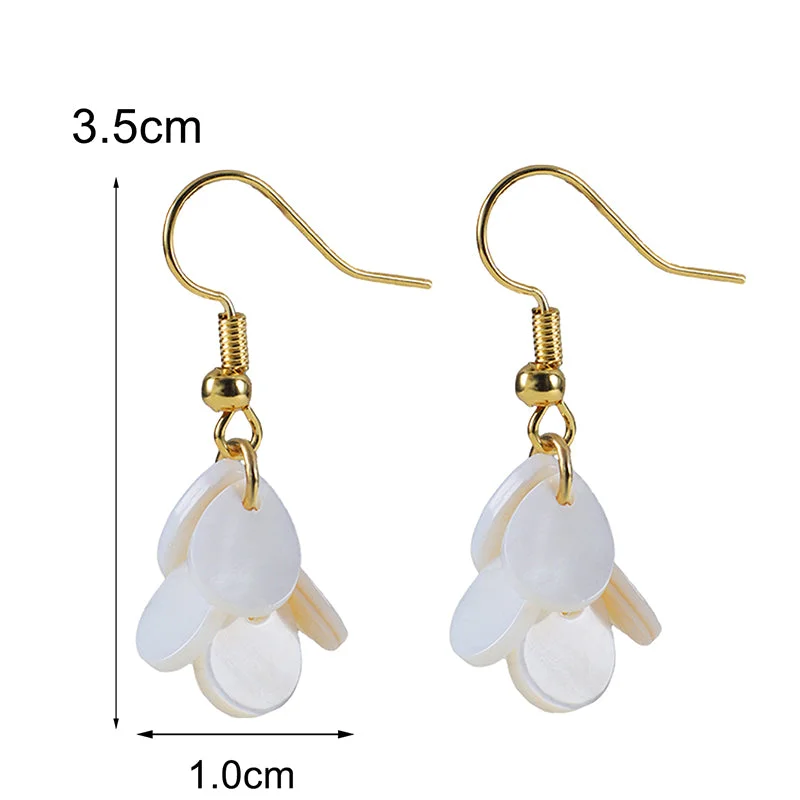 Shell Leaf Earrings