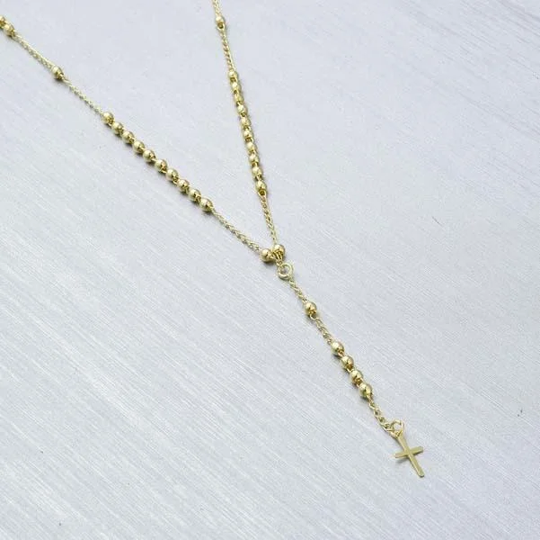 Rosary Cross Necklace