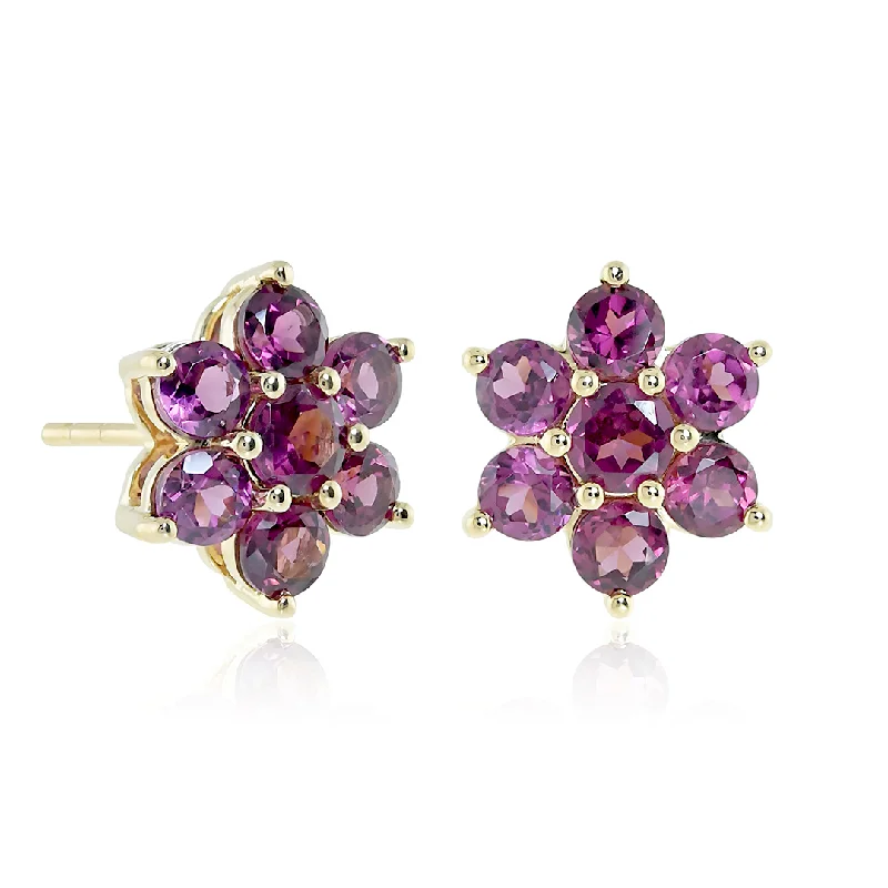 Casual Earrings for Women-Aurora Earrings in Garnets