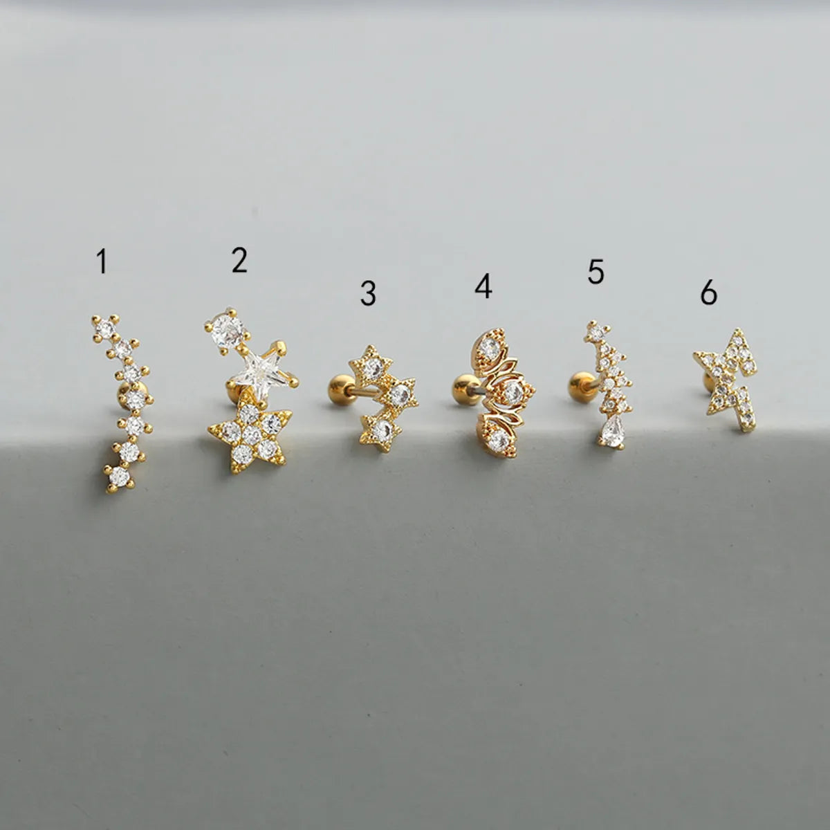 Elegant Pearl Stud Earrings-1 Piece Fashion Solid Color Inlay Copper Zircon Ear Studs