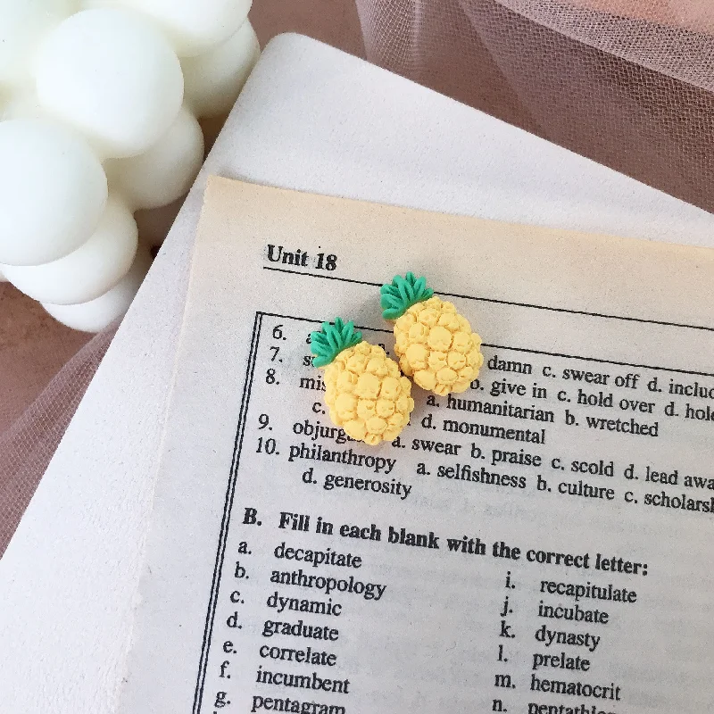 Pineapple Stud Earrings