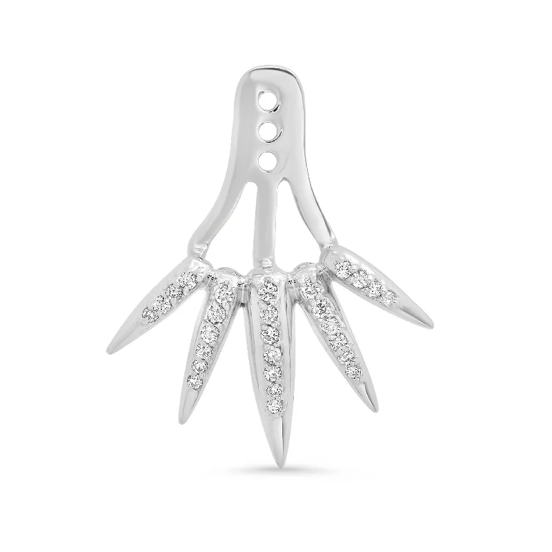 Diamond Dangle Earrings-Spike Jacket