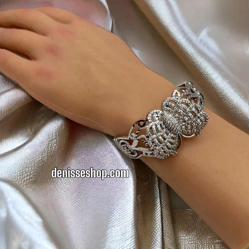 Silver Bracelet for Bridesmaids-BUTTERFLY SILVER BRACELET BR290