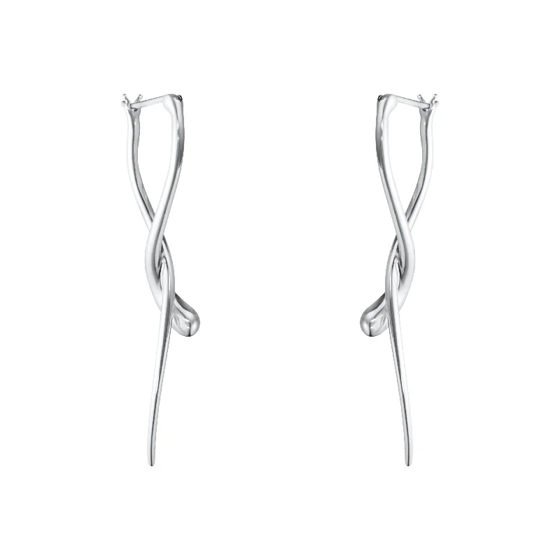 Lightweight Hoop Earrings-Silver Mercy Earrings