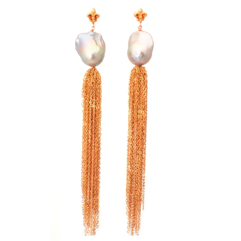 High-End Earrings for Weddings-Tassel Earrings