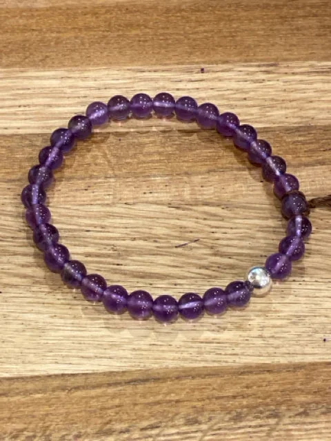 Vintage Beaded Bracelet-Amethyst Bracelet